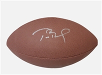 Tom Brady Signed Full Size NFL Football Unreal Candy Promo BECKETT Bucs Pats