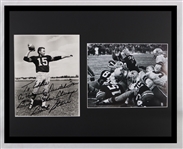 Bart Starr Signed Framed 16x20 Photo Display w/ Lengthy Inscription Packers