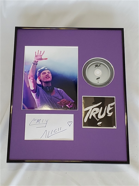 Avicii Signed Framed 16x20 Photo Display Circa 2016