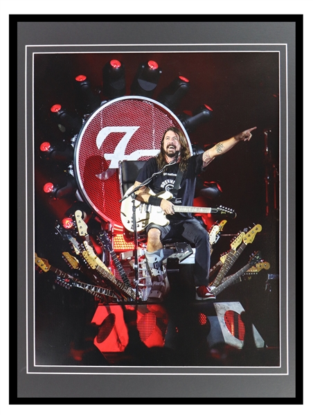 Dave Grohl Framed 18x24 Pittsburgh Concert Photo Display