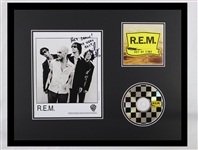 Mike Mills Signed Framed 16x20 REM CD & Photo Display