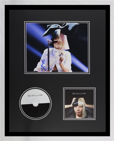 Sia Furler Signed Framed 16x20 CD & Photo Display