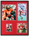 Joe Montana Framed 16x20 Photo Display 49ers