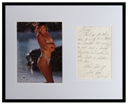 Kathy Ireland Signed Framed 16x20 Handwritten Letter & Photo Display