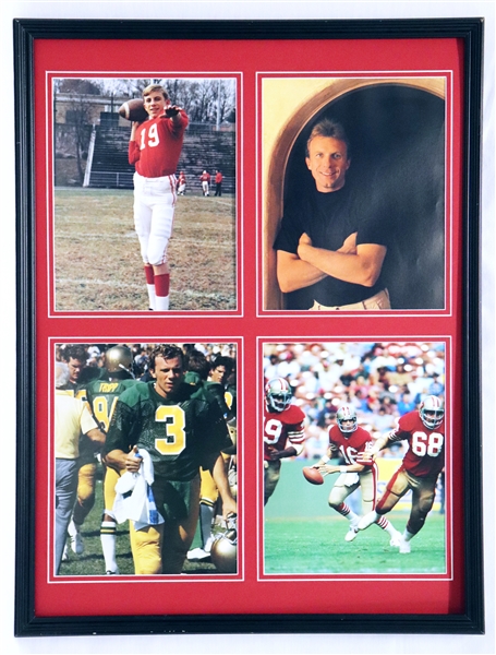 Joe Montana Framed 18x24 Photo Display Ringgold Notre Dame 49ers