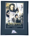 Sean Astin Signed 16x20 Lord of the Rings Poster Display Sam Inscription