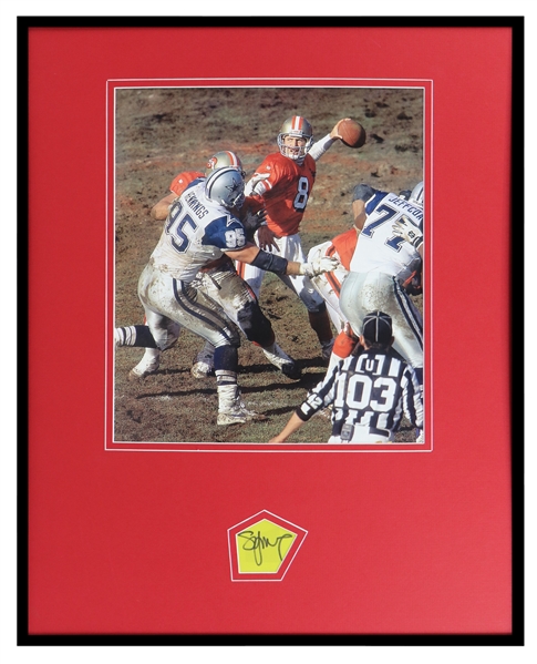 Steve Young Signed Framed 16x20 Photo Display 49ers