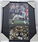 Tom Brady Signed 18x24 Photo Display Mounted Memories / GA