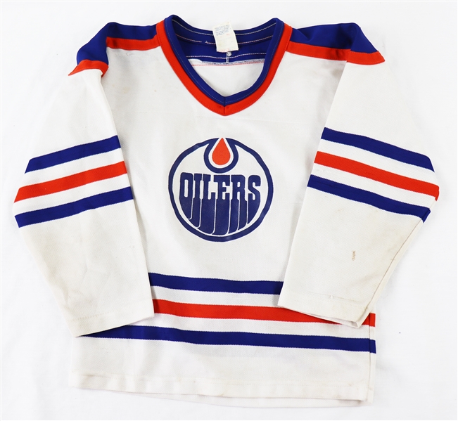 Wayne Gretzky Signed Vintage Edmonton Oilers CCM Youth Jersey Vintage Signature